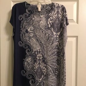 Chico’s paisley sparkle shirt